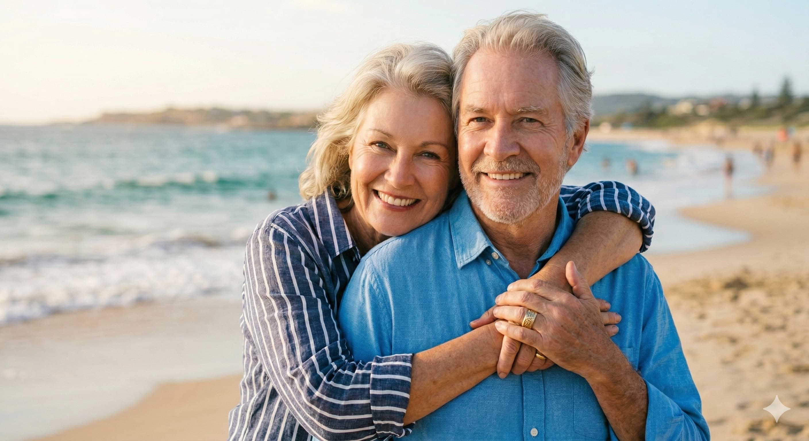 Couple souriant — mutuelle santé