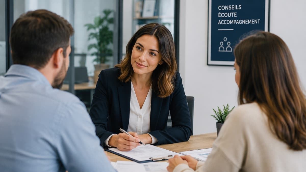 Conseiller Zeky en rendez-vous avec un couple